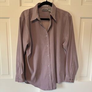 Bill Blass Jeans Stretch Womens Long Sleeve Button Down Shirt- Size Medium